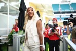 Serena Williams celebrates Lewis Hamilton after milestone Ferrari F1 win Serena Williams celebrates Lewis Hamilton after milestone Ferrari F1 win
